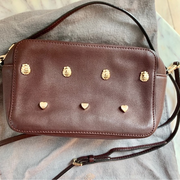 🦁 Mulberry x Cara Delevingne Mini Bag in Oxblood with Lion & Heart Rivets - Picture 3 of 17